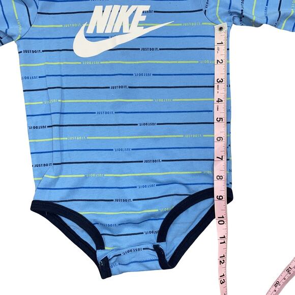 NIKE Just Do It 2 Pack Long Sleeve bodysuit onesies 24M Blue - Picture 8 of 12